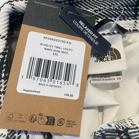 The North Face Mens Valley Twill Utility White Dune Shacket size XXL New (b) - Picture 9 of 9